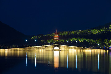 西湖夜景