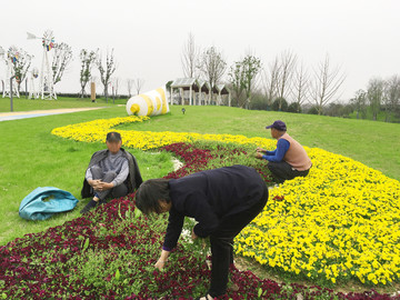 除草工人