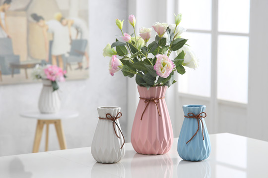 北欧风格折纸陶瓷花瓶
