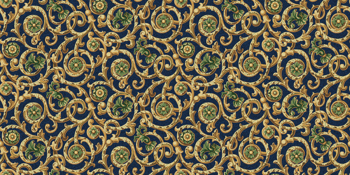 欧式卷叶地毯