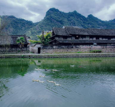 楠溪江埭头村