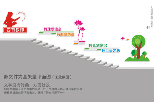 四有教师楼梯文化