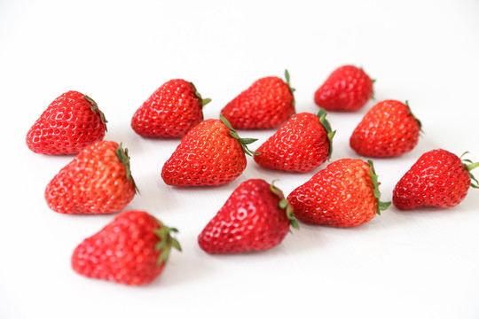 一排排的草莓