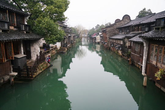 江南水乡乌镇西栅的风景