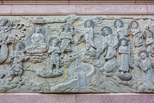 北京大悲寺佛像浮雕