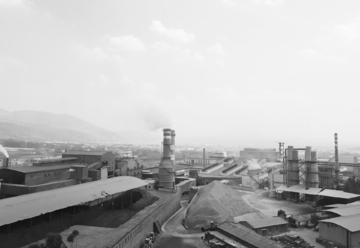 工厂黑白照片