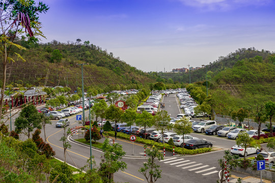 风景区停车场