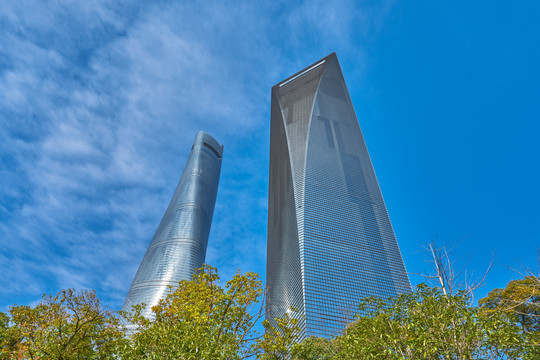 上海陆家嘴建筑特写