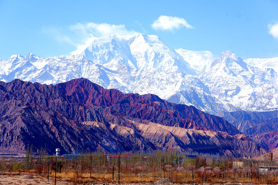 新疆帕米尔高原雪山