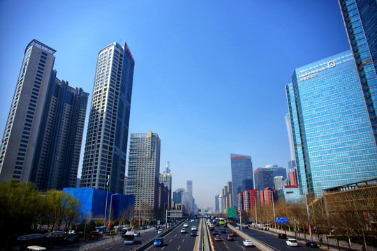 北京华贸中心街景