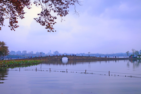 西湖断桥景观