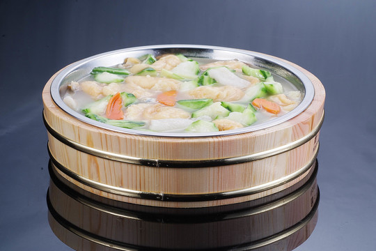 木桶胜瓜鱼腐