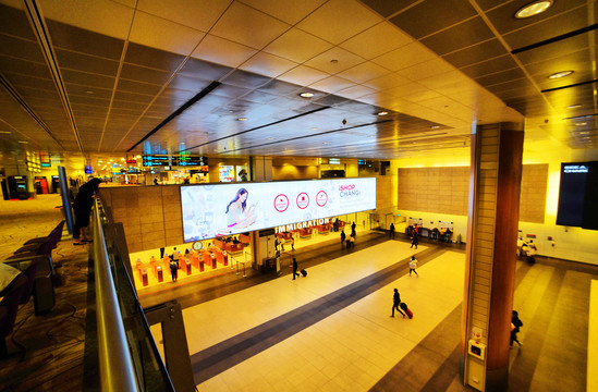 新加坡樟宜国际机场入境大厅