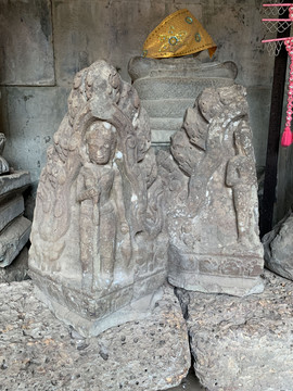 柬埔寨暹粒吴哥窟雕像