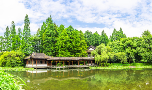 杭州西湖浴鹄湾景区