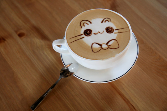 猫脸拿铁咖啡