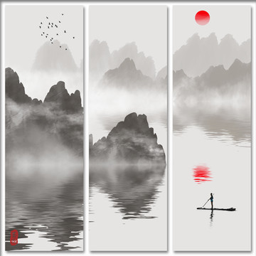 新中式写意山水画