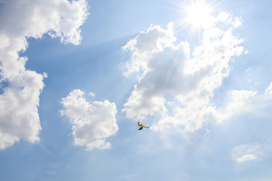 天空中的滑翔机