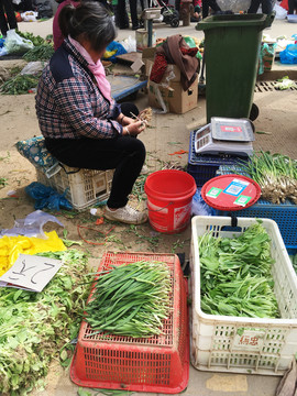 卖菜菜农