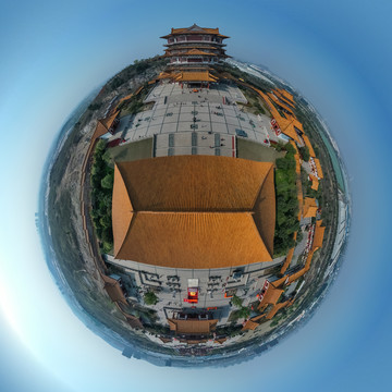 徐州宝莲寺360度全景航拍