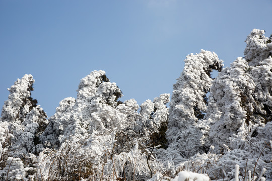 衡山雪景