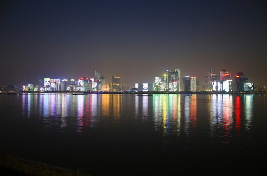 杭州钱江新城夜景