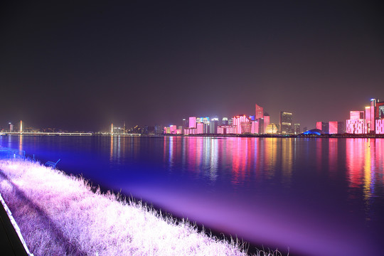 杭州钱江新城夜景