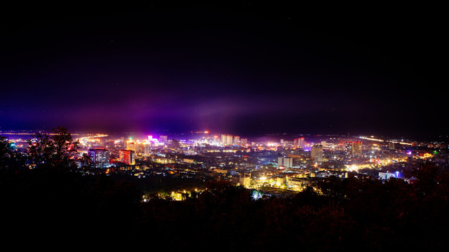 云南芒市夜景