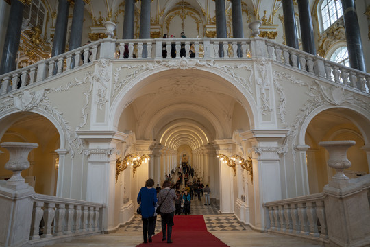 俄罗斯旅行艾尔米塔什博物馆内部