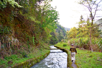 山区电站水渠风景