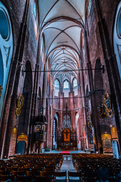 欧洲教堂的礼堂