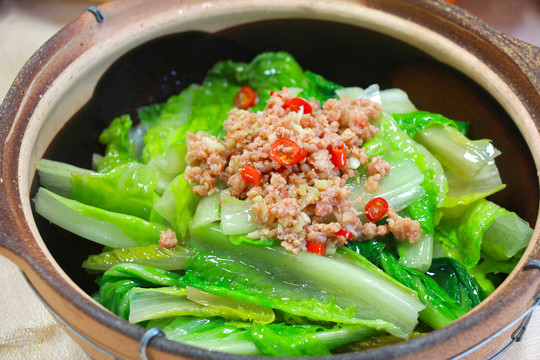 砂窝虾酱生菜