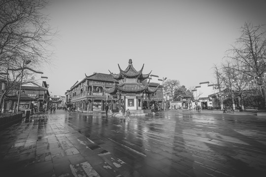 老南京秦淮河夫子庙老建筑