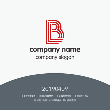 字母B标志