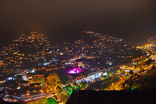 西江千户苗寨夜景