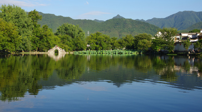 宏村南湖全景