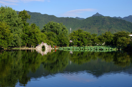 宏村南湖全景