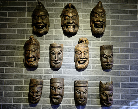 面具木雕