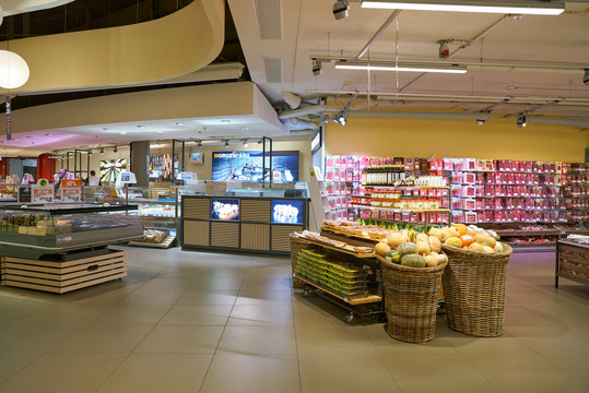 Migros超市销售水果的区域