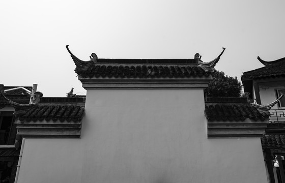 白色的墙面