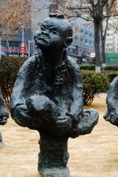 民间运动雕塑