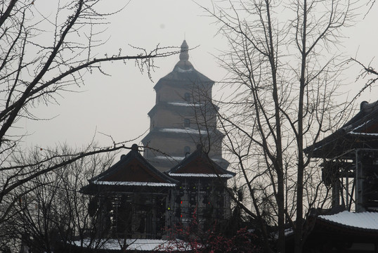 大雁塔雪景