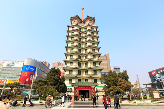 河南郑州二七罢工纪念塔