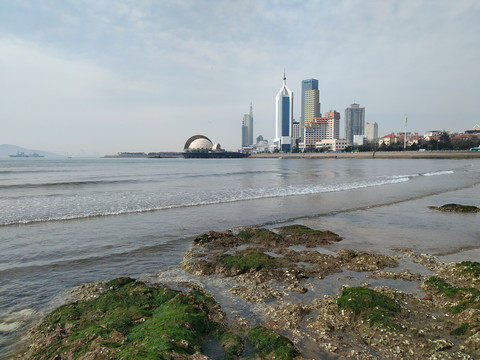 栈桥海滨风景