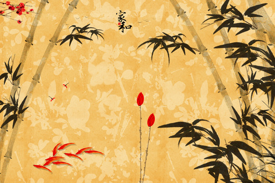 国画竹子