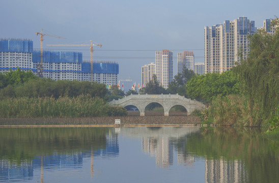 晋江城市开发景象