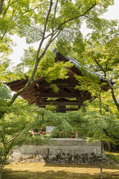 日本京都金阁鹿苑寺钟楼