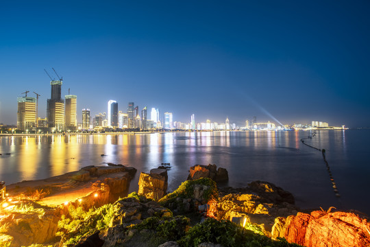 青岛浮山湾夜景