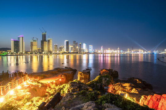 青岛浮山湾夜景