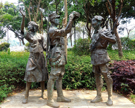 西南联大学生雕像